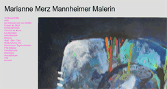 Desktop Screenshot of marianne-merz.de
