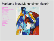 Tablet Screenshot of marianne-merz.de